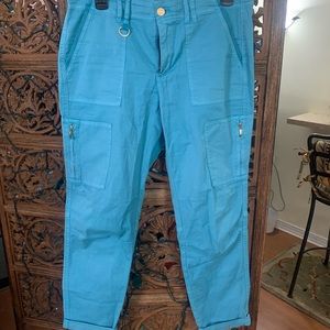 Turquoise Cargo Pants by White House Black Market Size 4